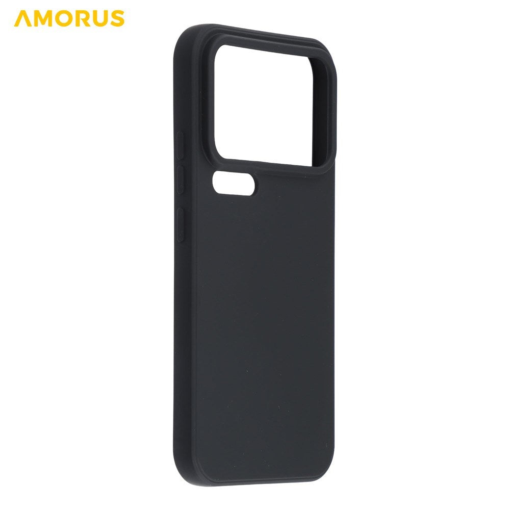 Xiaomi 17 Pro Amorus Fleksibelt Plastik Cover - Sort