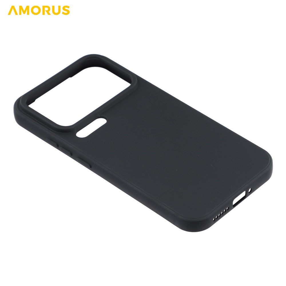 Xiaomi 17 Pro Amorus Fleksibelt Plastik Cover - Sort