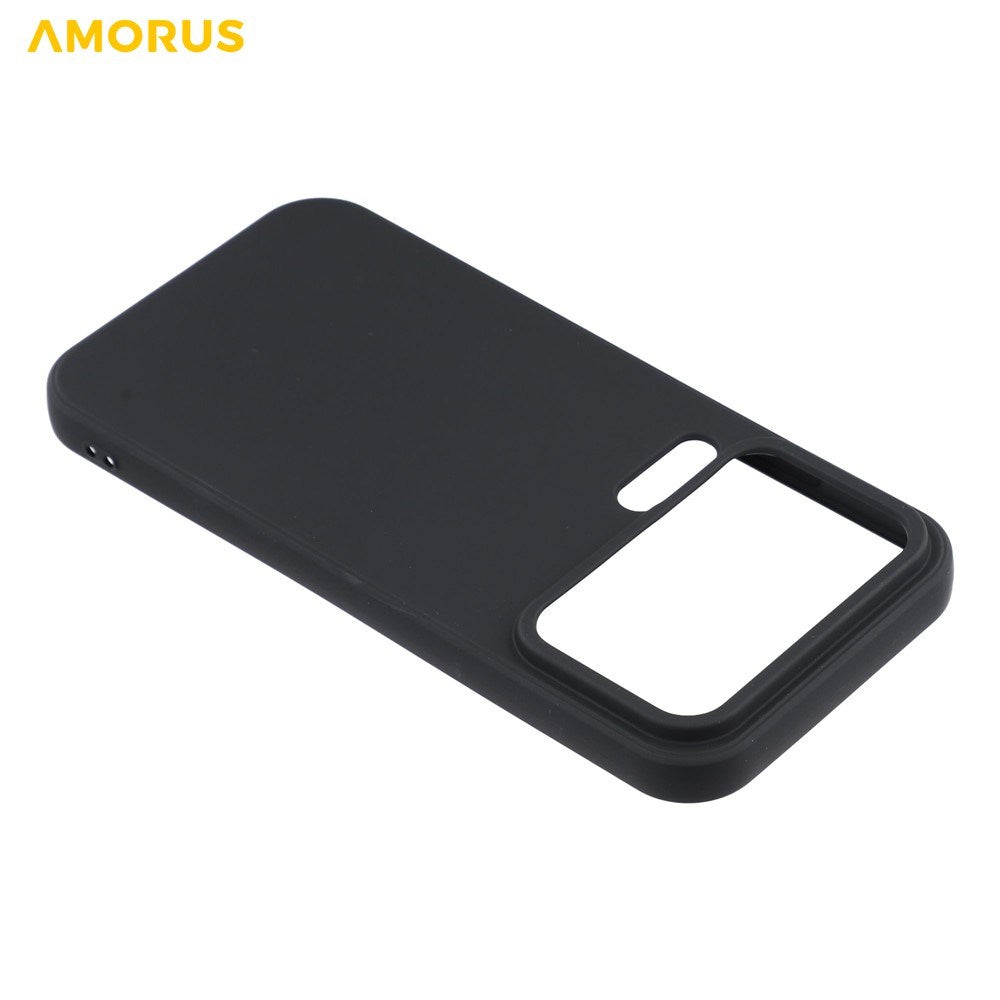 Xiaomi 17 Pro Amorus Fleksibelt Plastik Cover - Sort