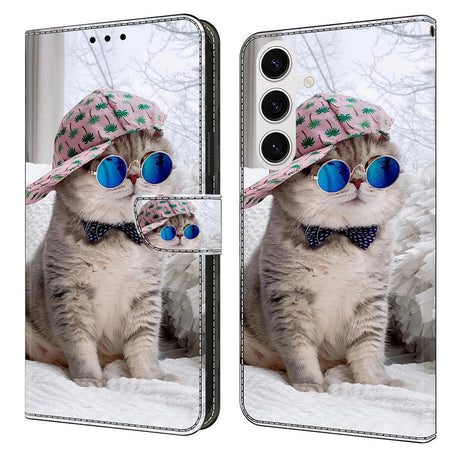 Samsung Galaxy S26 EIDERWOOD Kunstlæder Flip Cover m. Print - Kat