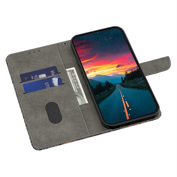 Samsung Galaxy S26 EIDERWOOD Kunstlæder Flip Cover m. Print - Løve