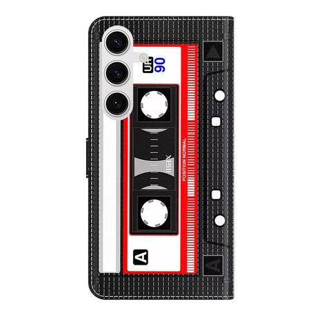 Samsung Galaxy S26 EIDERWOOD Kunstlæder Flip Cover m. Print - Kassettebånd