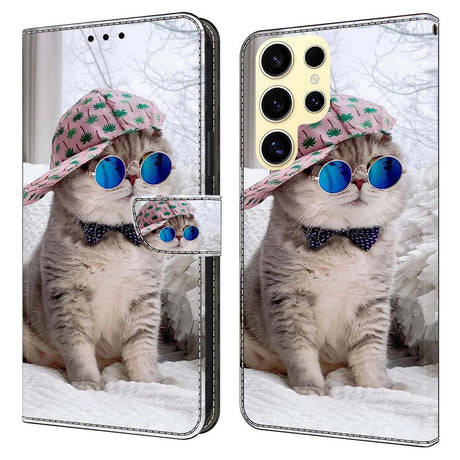 Samsung Galaxy S26 Ultra EIDERWOOD Kunstlæder Flip Cover m. Print - Kat