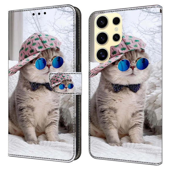 Samsung Galaxy S26 Ultra EIDERWOOD Kunstlæder Flip Cover m. Print - Kat