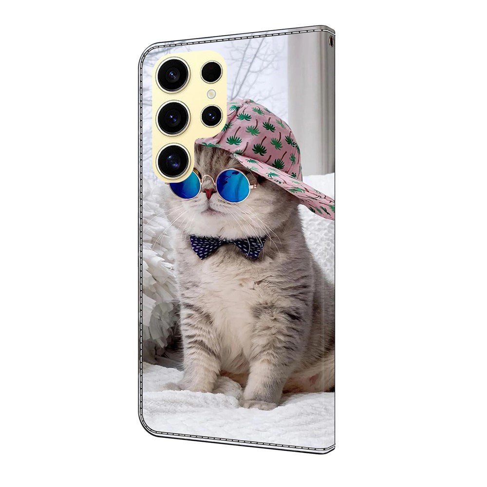 Samsung Galaxy S26 Ultra EIDERWOOD Kunstlæder Flip Cover m. Print - Kat