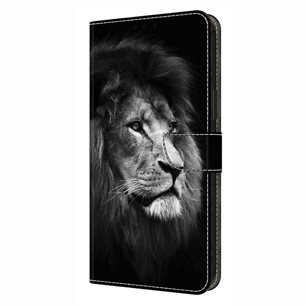 Samsung Galaxy S26 Ultra EIDERWOOD Kunstlæder Flip Cover m. Print - Løve