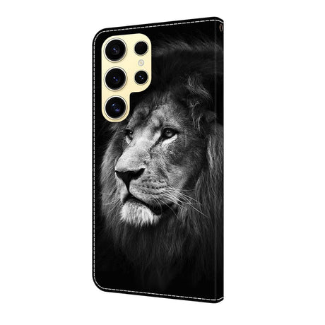 Samsung Galaxy S26 Ultra EIDERWOOD Kunstlæder Flip Cover m. Print - Løve