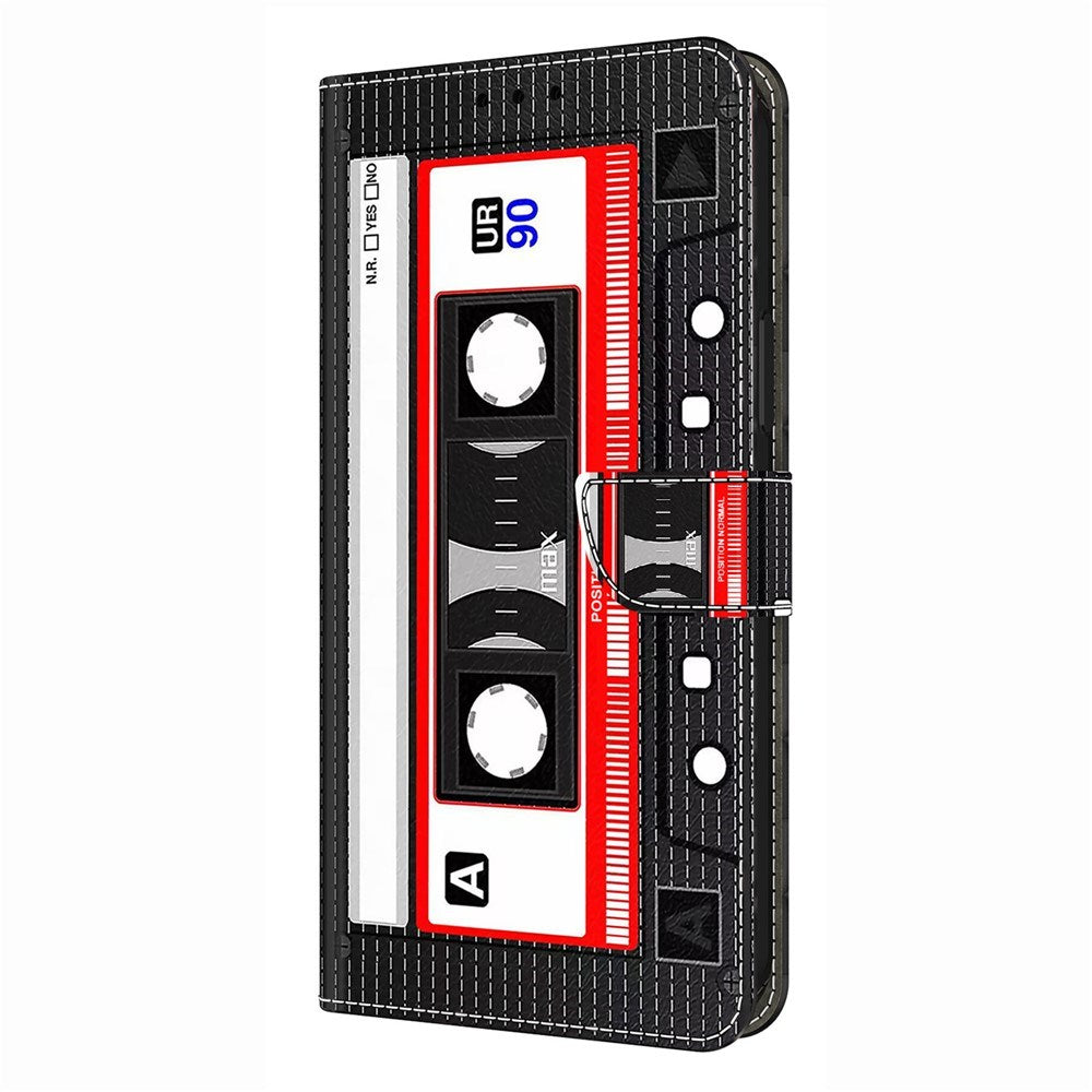 Samsung Galaxy S26 Ultra EIDERWOOD Kunstlæder Flip Cover m. Print - Kassettebånd