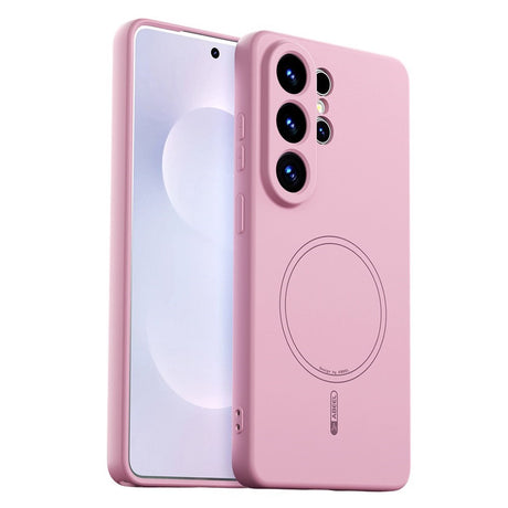 Samsung Galaxy S26 Ultra Silikone Cover - MagSafe Kompatibel - Lyserød