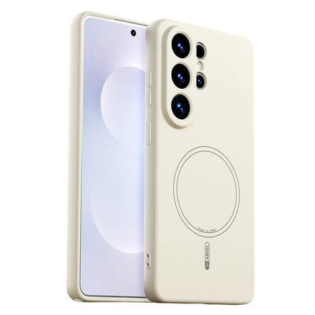 Samsung Galaxy S26 Ultra Silikone Cover - MagSafe Kompatibel - Beige