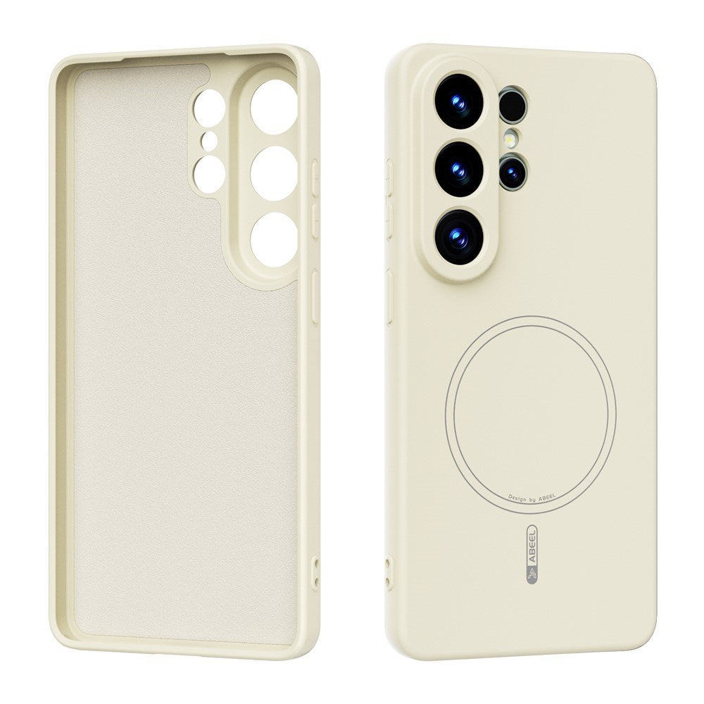 Samsung Galaxy S26 Ultra Silikone Cover - MagSafe Kompatibel - Beige