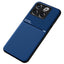OnePlus 10T Læderbetrukket Plastik Cover - Blå