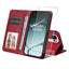 OnePlus 15R ENKAY 2-i-1 Kunstlæder Flip Cover m. Skærmbeskyttelsesglas - Rød