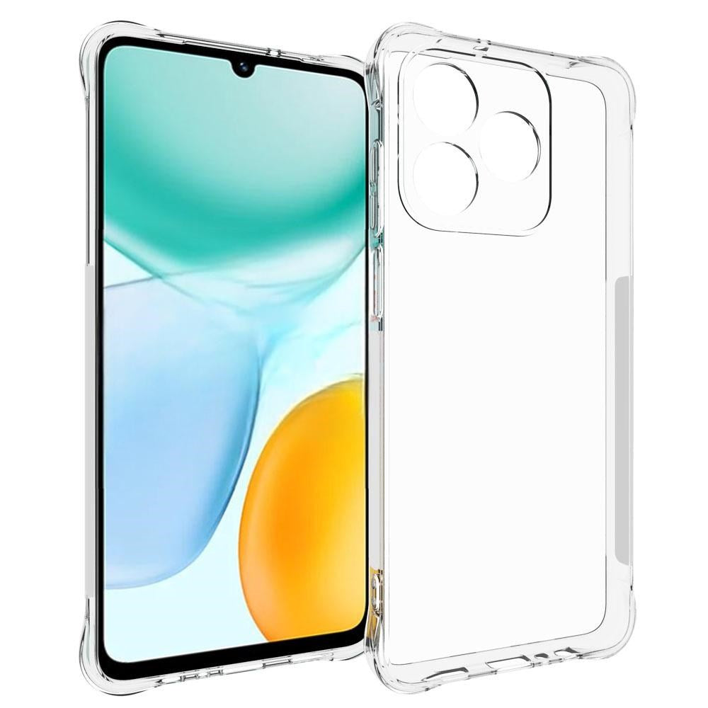 Honor X5c Plus Plastik Cover m. Stødabsorberende Hjørner - Gennemsigtig