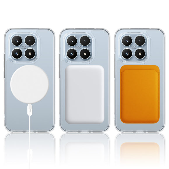 Xiaomi 17 EIDERWOOD Hybrid Plastik Cover - MagSafe Kompatibel - Gennemsigtig
