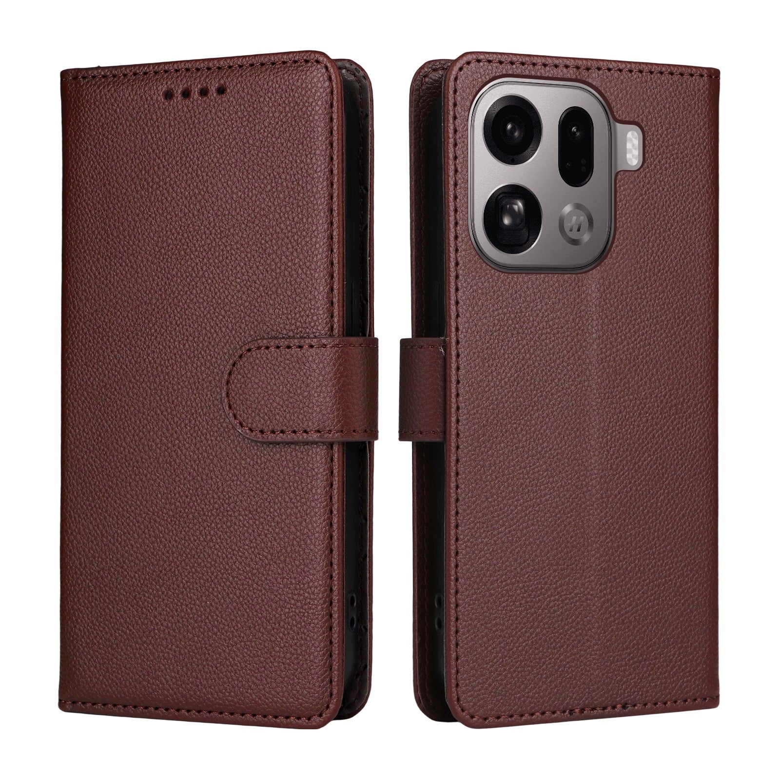 EIDERWOOD OPPO Find X9 Pro Kunstlæder Flip Cover m. Strop - Brun