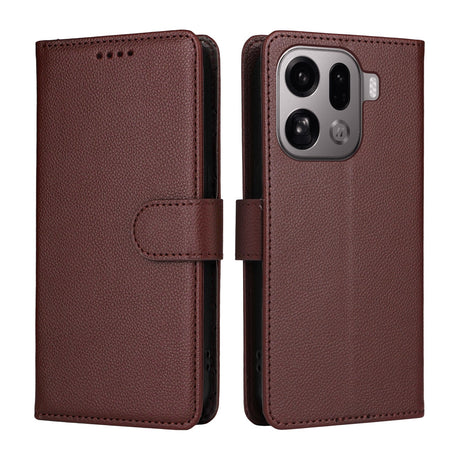 EIDERWOOD OPPO Find X9 Pro Kunstlæder Flip Cover m. Strop - Brun