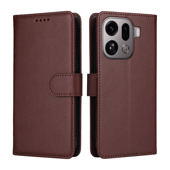 EIDERWOOD OPPO Find X9 Pro Kunstlæder Flip Cover m. Strop - Brun
