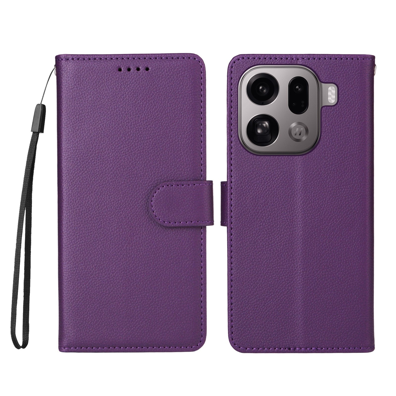 EIDERWOOD OPPO Find X9 Pro Kunstlæder Flip Cover m. Strop - Lilla