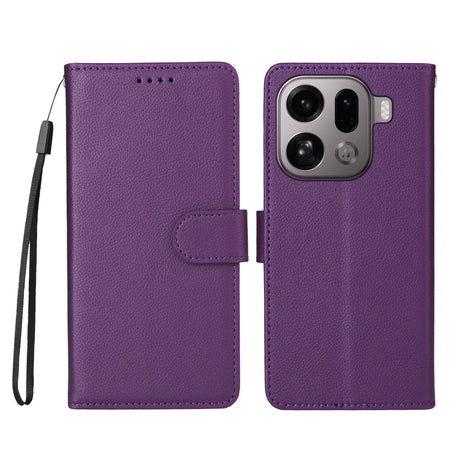 EIDERWOOD OPPO Find X9 Pro Kunstlæder Flip Cover m. Strop - Lilla