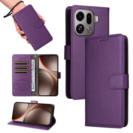 EIDERWOOD OPPO Find X9 Pro Kunstlæder Flip Cover m. Strop - Lilla