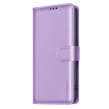 Samsung Galaxy S26+ (Plus) BINFEN Kunstlæder Flip Cover m. RFID Blokering - Lilla