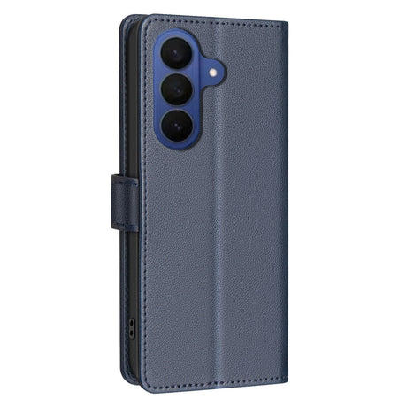 Samsung Galaxy S26+ (Plus) BINFEN Kunstlæder Flip Cover m. RFID Blokering - Blå