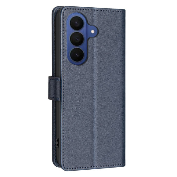 Samsung Galaxy S26+ (Plus) BINFEN Kunstlæder Flip Cover m. RFID Blokering - Blå