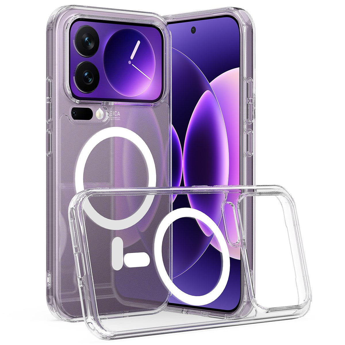 Xiaomi 17 Pro EIDERWOOD Hybrid Plastik Cover - MagSafe Kompatibel - Gennemsigtig