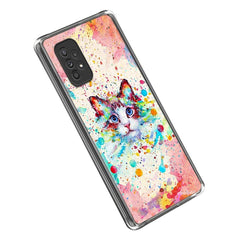 Samsung Galaxy A23 / A23 (5G) Fleksibelt Plastik Cover Gennemsigtig m. Print- Sød Kat