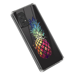 Samsung Galaxy A23 / A23 (5G) Fleksibelt Plastik Cover Gennemsigtig m. Print - Ananas