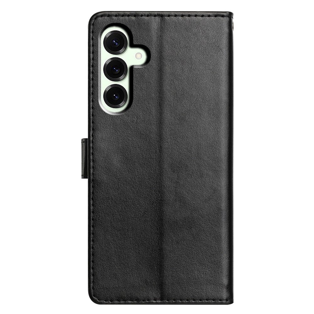 Samsung Galaxy A27 EIDERWOOD Kunstlæder Flip Cover m. Strop - Sort