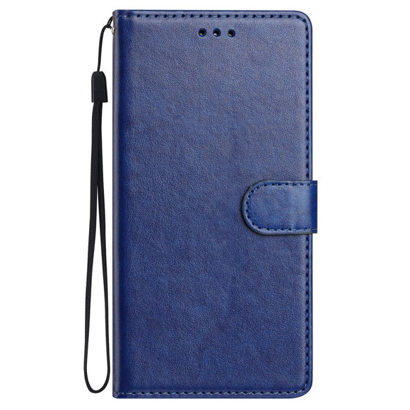 Samsung Galaxy A27 EIDERWOOD Kunstlæder Flip Cover m. Strop - Blå