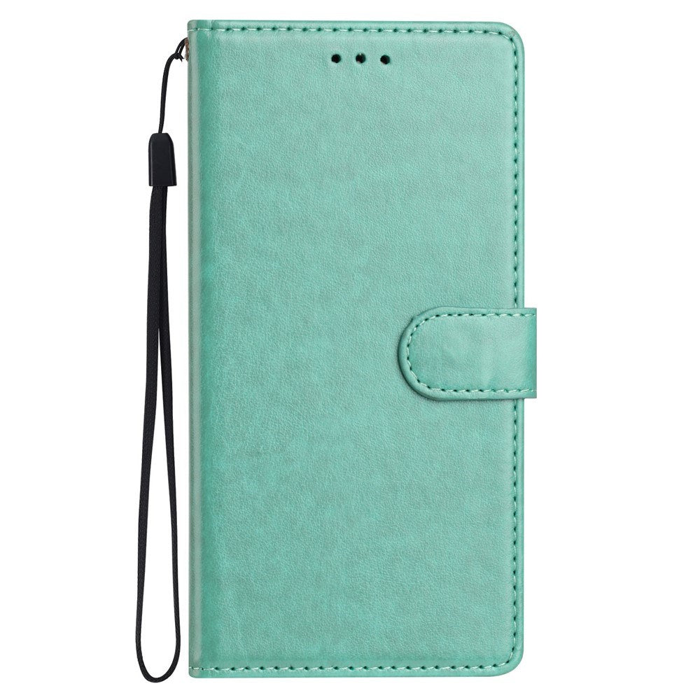 Samsung Galaxy A27 EIDERWOOD Kunstlæder Flip Cover m. Strop - Grøn