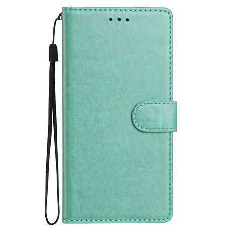 Samsung Galaxy A27 EIDERWOOD Kunstlæder Flip Cover m. Strop - Grøn