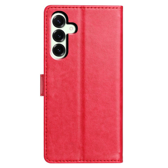 Samsung Galaxy A27 EIDERWOOD Kunstlæder Flip Cover m. Strop - Rød