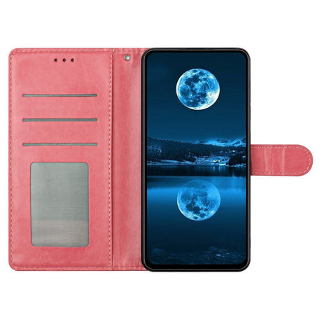 Samsung Galaxy A27 EIDERWOOD Kunstlæder Flip Cover m. Strop - Lyserød