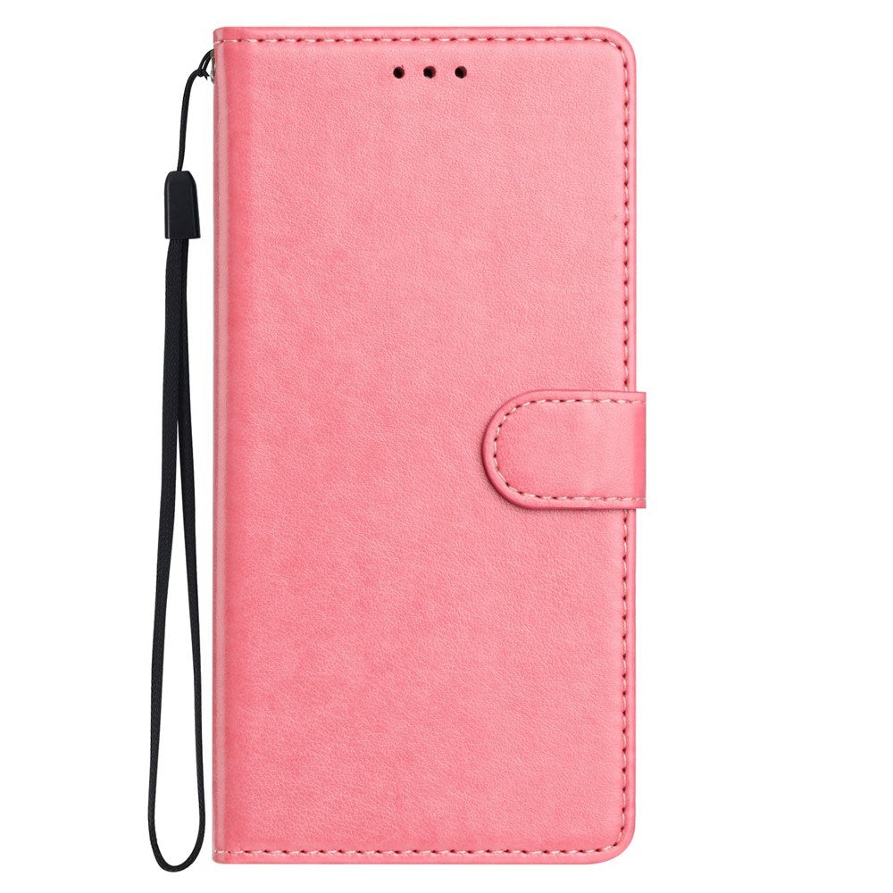 Samsung Galaxy A27 EIDERWOOD Kunstlæder Flip Cover m. Strop - Lyserød