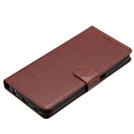 Samsung Galaxy A27 EIDERWOOD Kunstlæder Flip Cover m. Strop - Brun