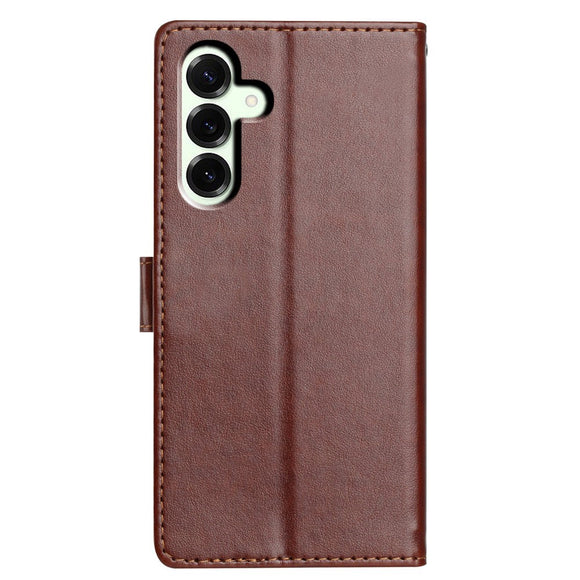 Samsung Galaxy A27 EIDERWOOD Kunstlæder Flip Cover m. Strop - Brun