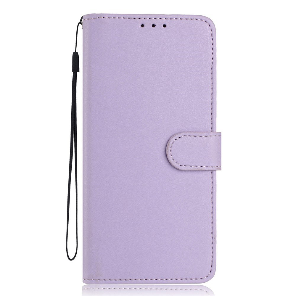 Google Pixel 10a EIDERWOOD Kunstlæder Flip Cover m. Strop & Udfoldelig Kortholder - Lilla