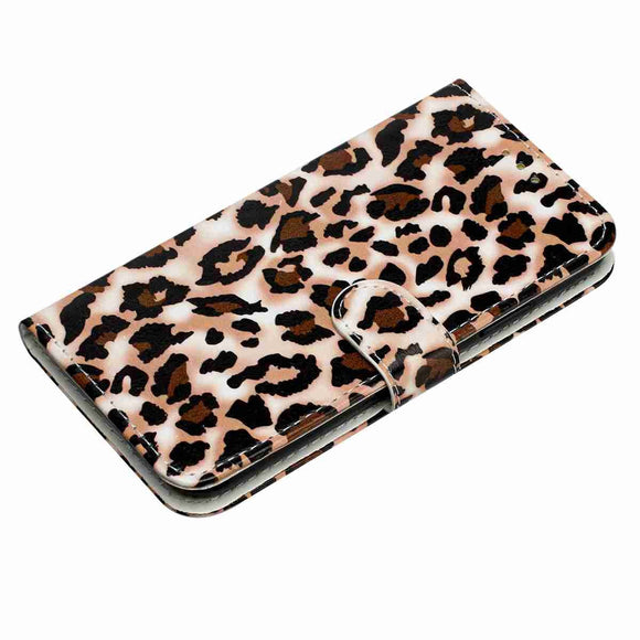 Samsung Galaxy A57 EIDERWOOD Kunstlæder Flip Cover m. Mønster & Strop - Leopard