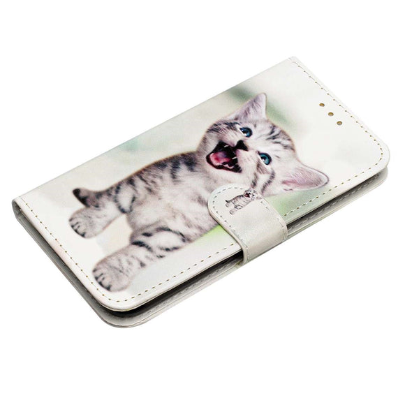 Samsung Galaxy A57 EIDERWOOD Kunstlæder Flip Cover m. Mønster & Strop - Kat