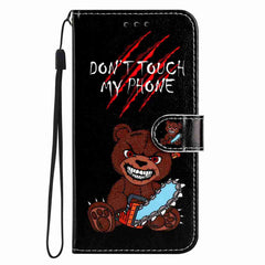 Samsung Galaxy A57 EIDERWOOD Kunstlæder Flip Cover m. Mønster & Strop - Don't Touch My Phone
