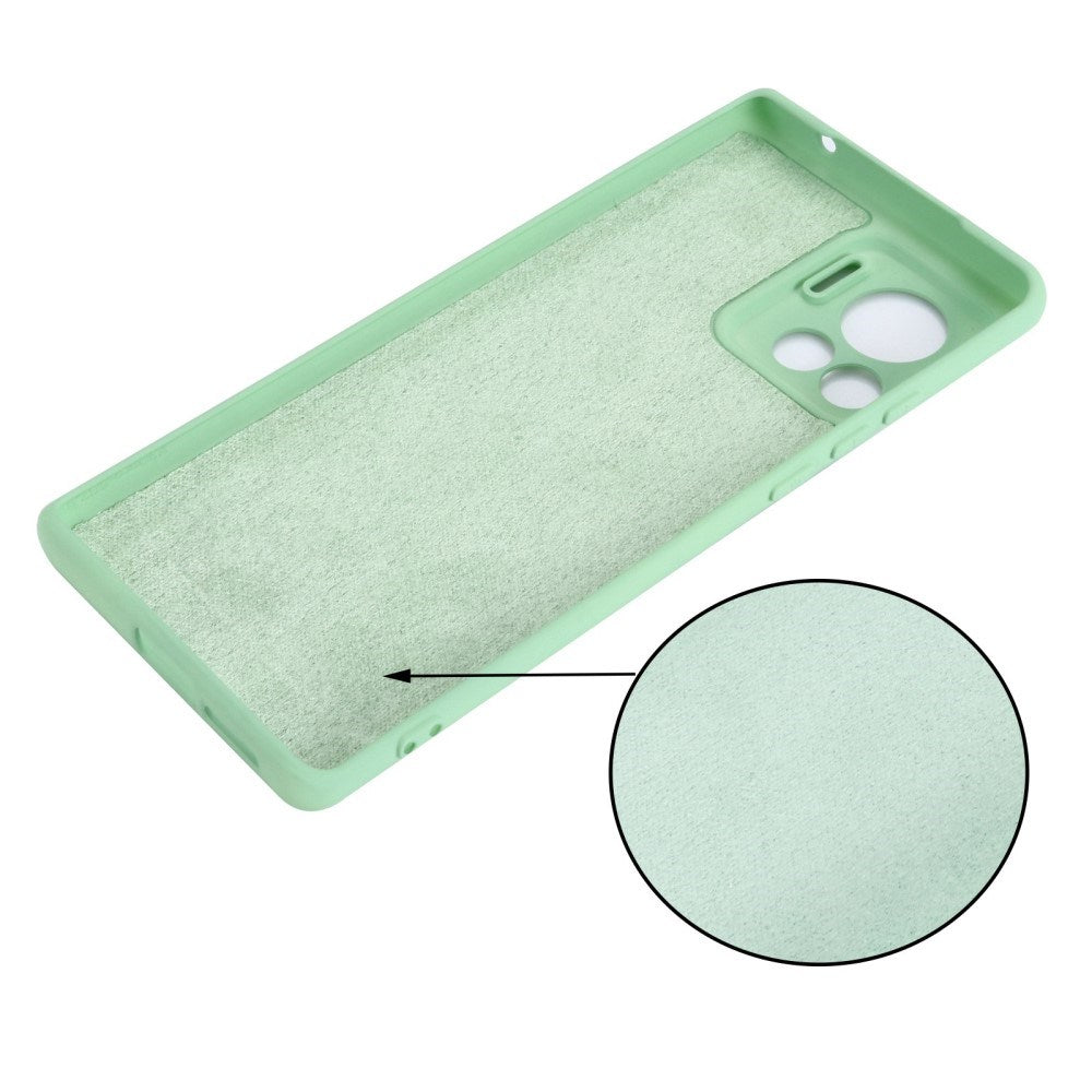 EIDERWOOD Motorola Edge 30 Ultra Liquid Silikone Cover m. Strop - Grøn