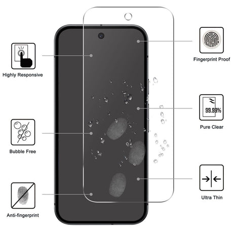 Google Pixel 10a EIDERWOOD 2-i-1 Beskyttelsessæt m. Fleksibelt Plast Cover & Hærdet Skærmbeskyttelsesglas - Gennemsigtig