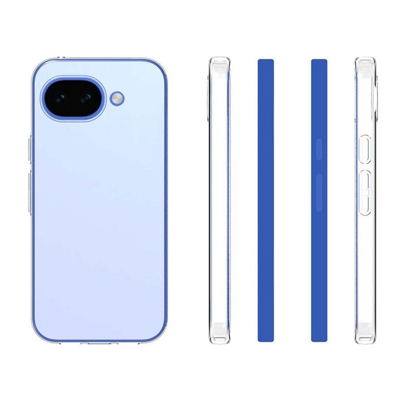 Google Pixel 10a EIDERWOOD 2-i-1 Beskyttelsessæt m. Fleksibelt Plast Cover & Hærdet Skærmbeskyttelsesglas - Gennemsigtig