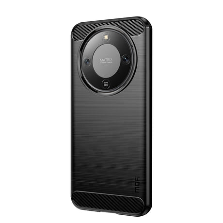 Honor Magic8 Lite MOFI Brushed Carbon Fiber Plast Cover - Sort