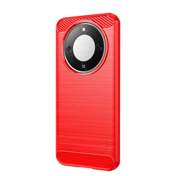 Honor Magic8 Lite MOFI Brushed Carbon Fiber Plast Cover - Rød