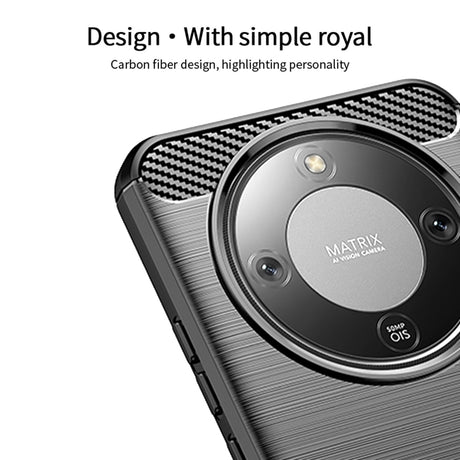 Honor Magic8 Lite MOFI Brushed Carbon Fiber Plast Cover - Rød